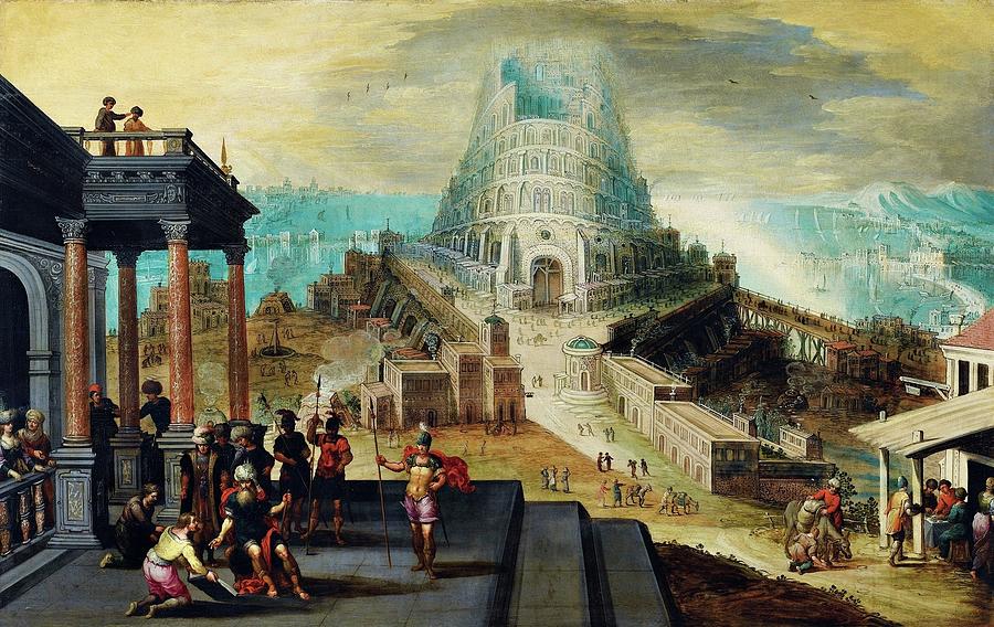 The Tower Of Babel Painting by Hendrick Van Cleve Iii - Pixels