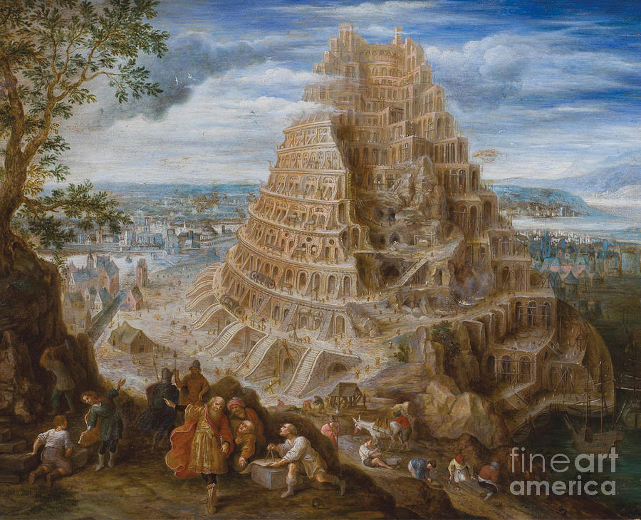 The Tower Of Babel Drawing by Heritage Images
