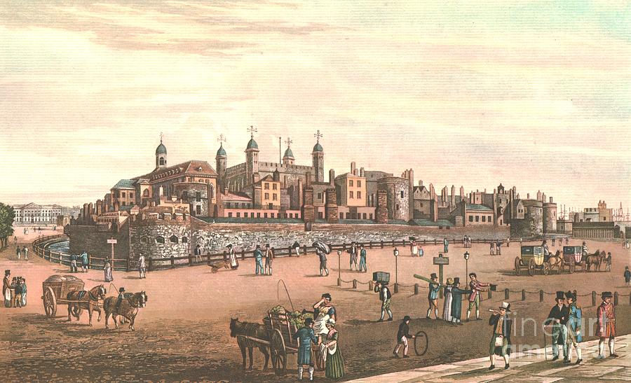 The Tower Of London Drawing by Print Collector The Tower Of London Drawing by Print Collector