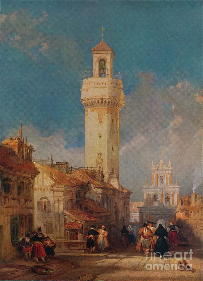 The Tower Of The Church Of San Nicolás Drawing by Print Collector