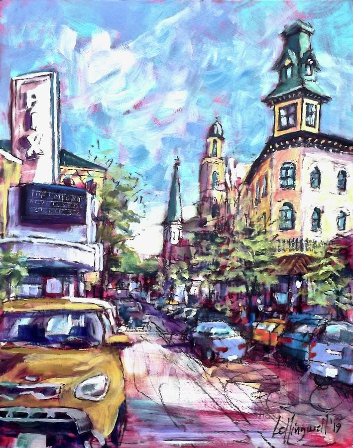 The Towers of Main Street Painting by Les Leffingwell