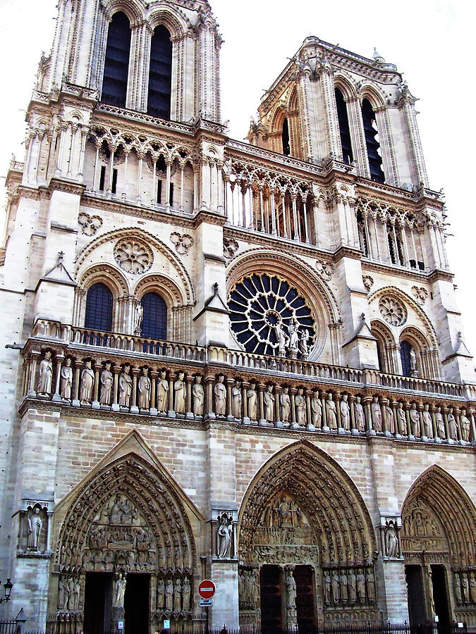 The Towers West Facade Notre Dame Paris Photograph by Debbie Oppermann