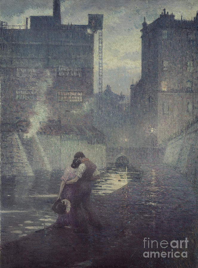 The Towpath, 1912 Painting by Christopher Richard Wynne Nevinson