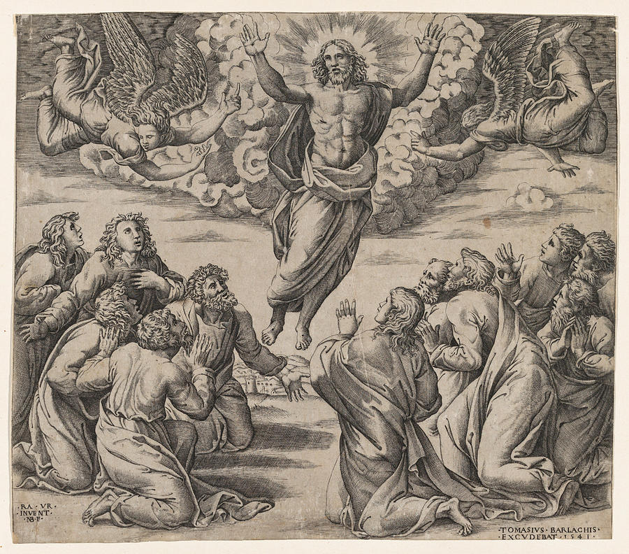 The Transfiguration Drawing by Nicolas Beatrizet