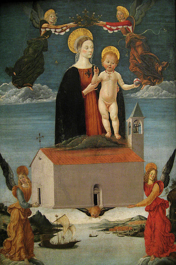 The Translation of the Holy House of Loreto, ca. 1511 Painting by Saturnino Gatti