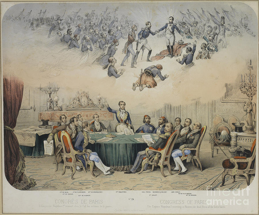 The Treaty Of Paris Of 1856, 1856 by Heritage Images