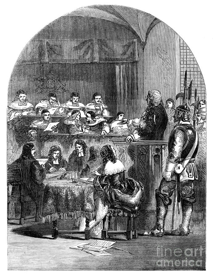 The Trial Of Lord William Russell Drawing by Print Collector
