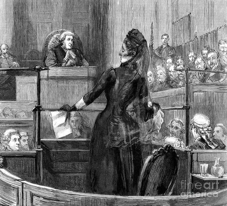 The Trial Of Mrs Maybrick At Liverpool Drawing by Print Collector
