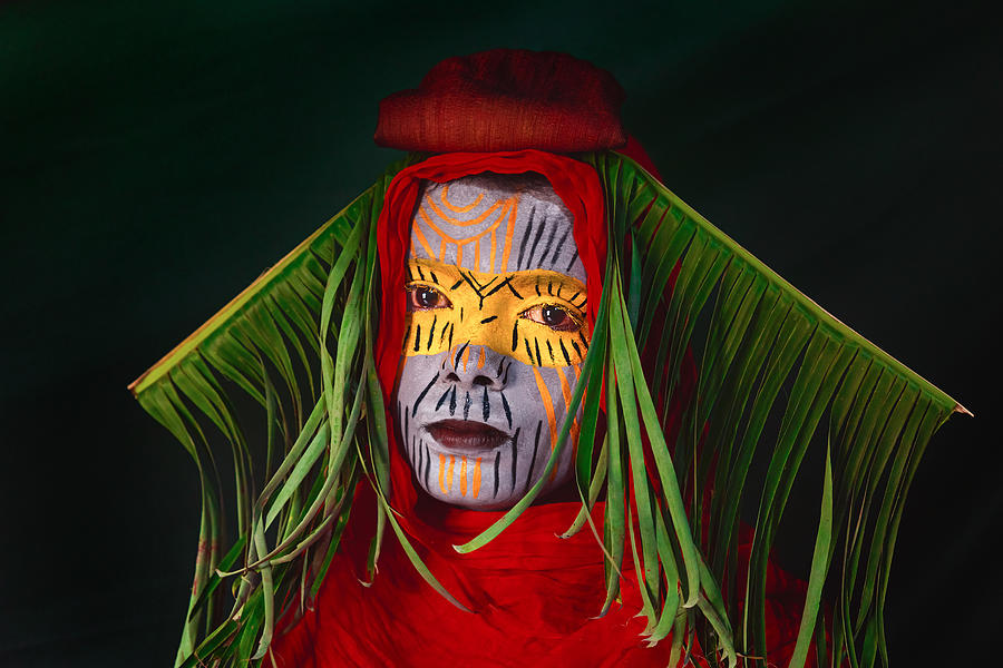 Portrait Photograph - The Tribal by Nilendu Banerjee