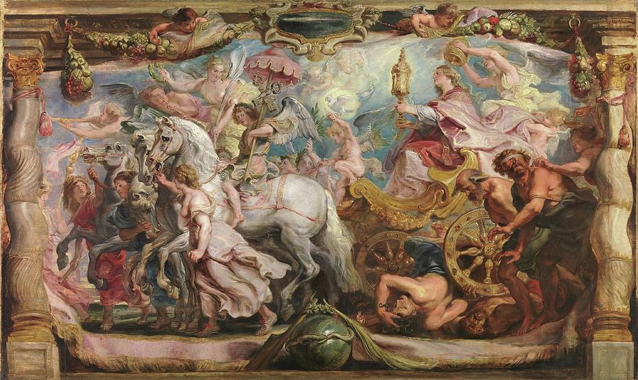 The Triumph of the Church. Ca. 1625. Oil on panel. Painting by Peter Paul Rubens -1577-1640-