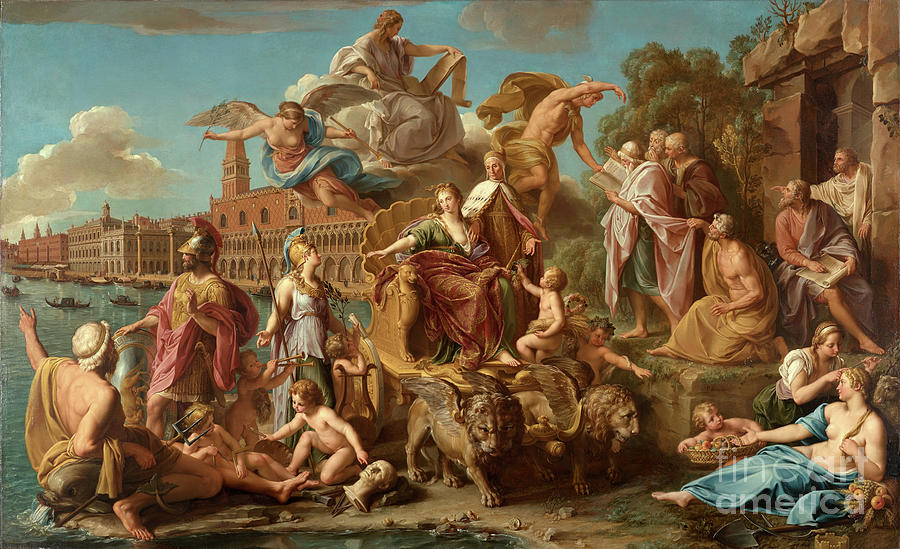 The Triumph Of Venice, 1737 Painting by Pompeo Girolamo Batoni