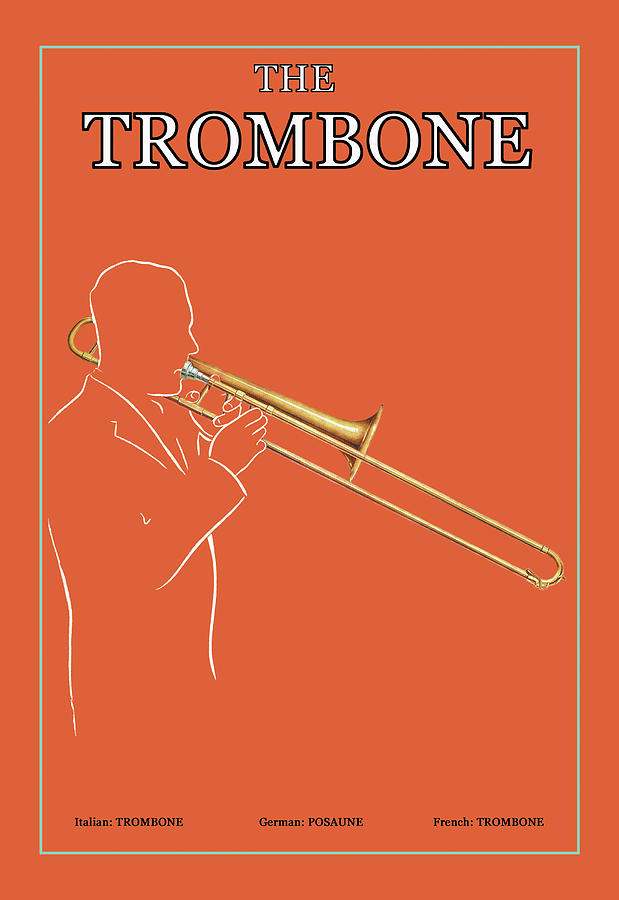 Music Painting - The Trombone by Unknown