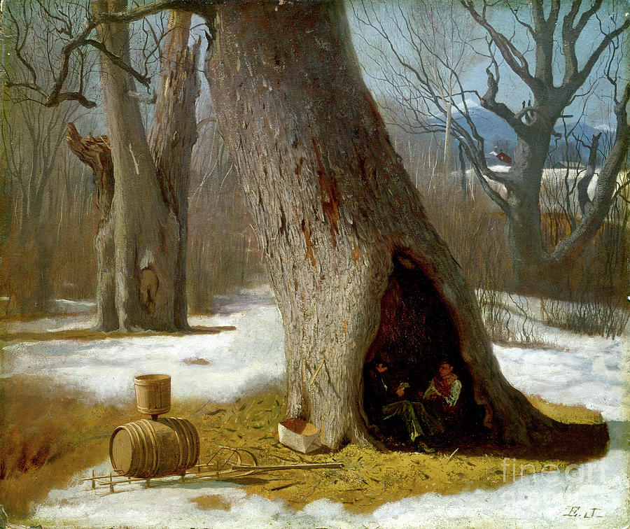 The Truants, C.1870 (oil On Academy Board) Painting by Eastman Johnson