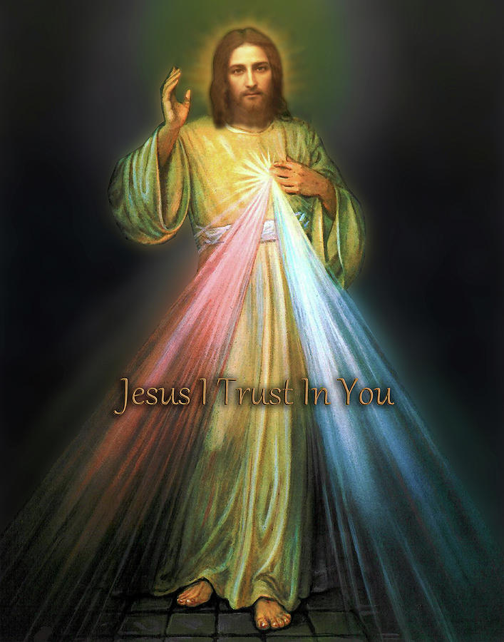 The True Face of Jesus Divine Mercy Devotional Image Photograph by ...