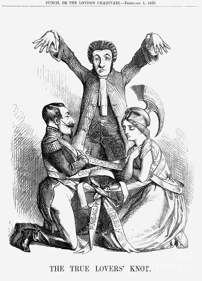 The True Lovers Knot, 1860 Drawing by Print Collector