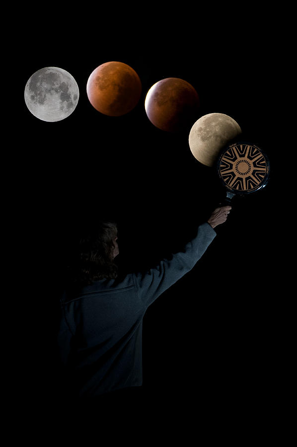 Lunar Photograph - The Truth About Lunar Eclipse by Christian Roustan (kikroune)