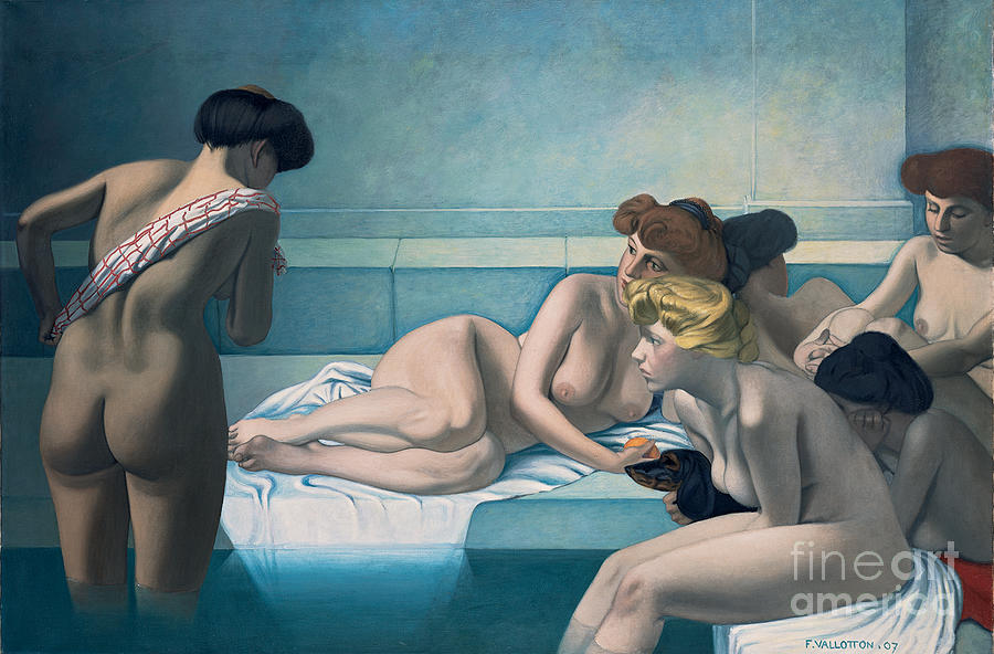 The Turkish Bath Artist Vallotton Drawing by Heritage Images