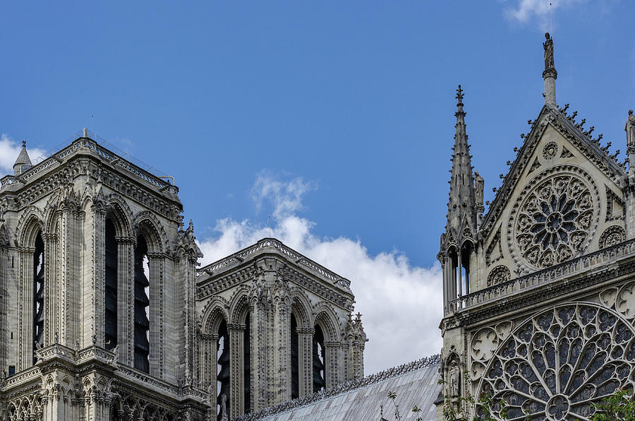 The Two Towers of Notre Dame Photograph by Douglas Wielfaert