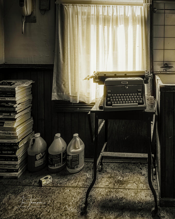 Still Life Photograph - The Typewriter by Jim Thompson