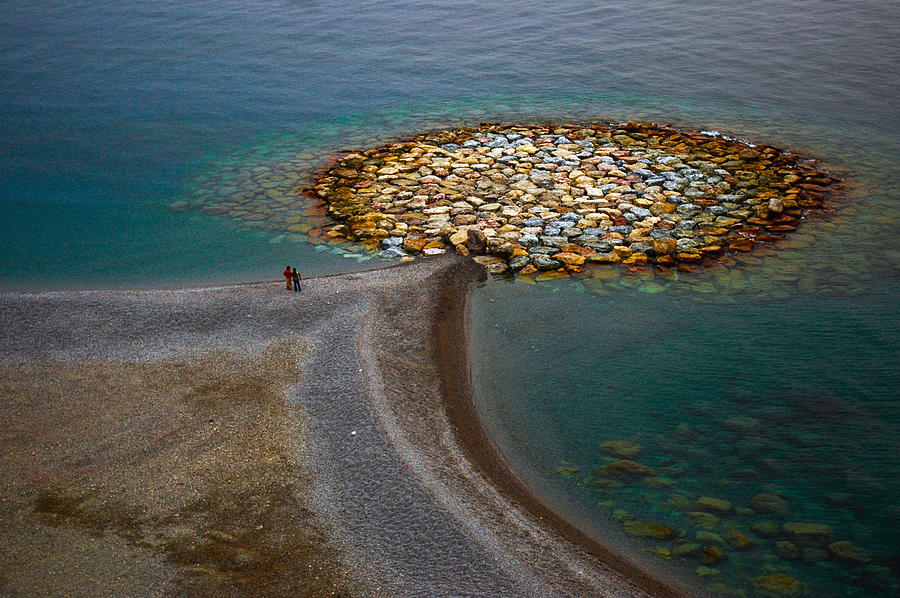 Pebbles Photograph - The Tyrrhenian Sea Shore II by Jacek Stefan