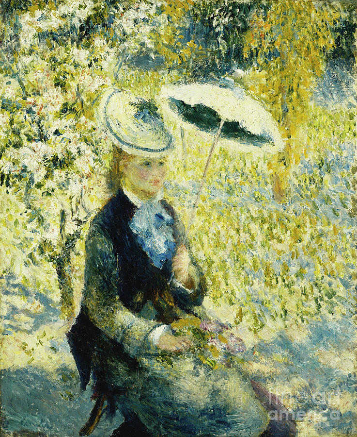 Pierre Auguste Renoir Painting - The Umbrella; Lombrelle, 1878 by Pierre Auguste Renoir