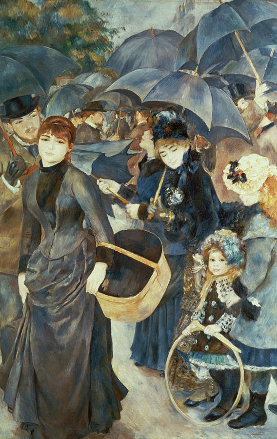 The Umbrellas By Pierre-auguste Renoir Drawing by Pierre-auguste Renoir ...