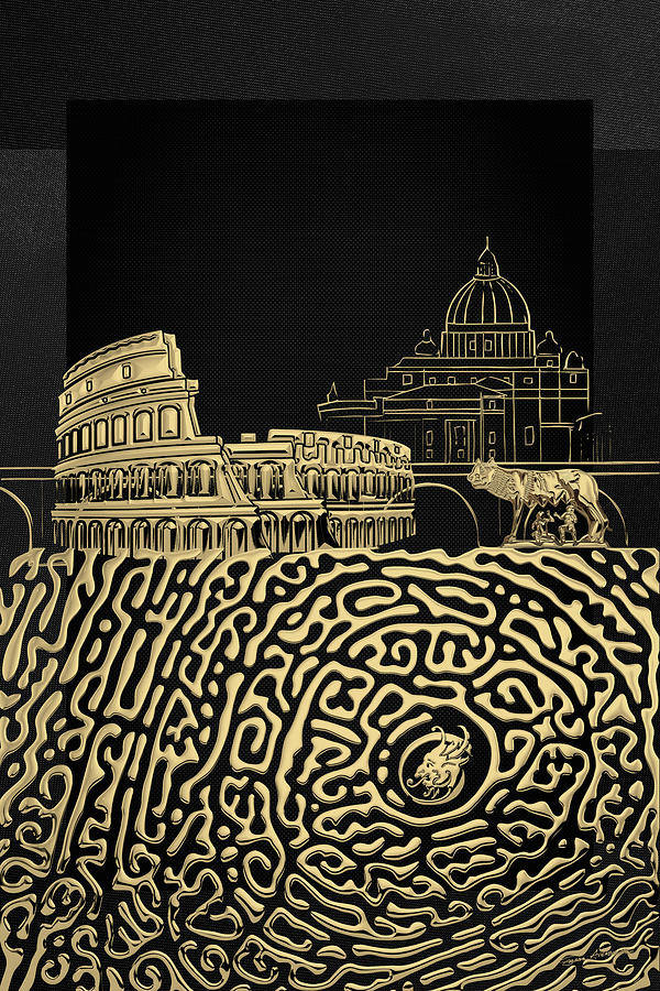 The Underworlds - Underground Rome Digital Art by Serge Averbukh