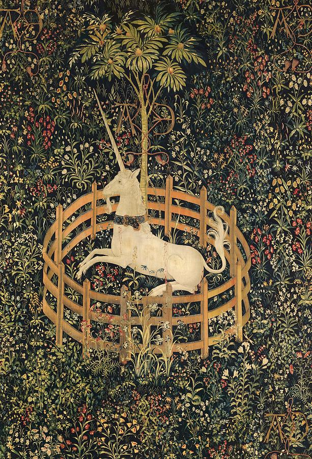 The Unicorn In Captivity Painting