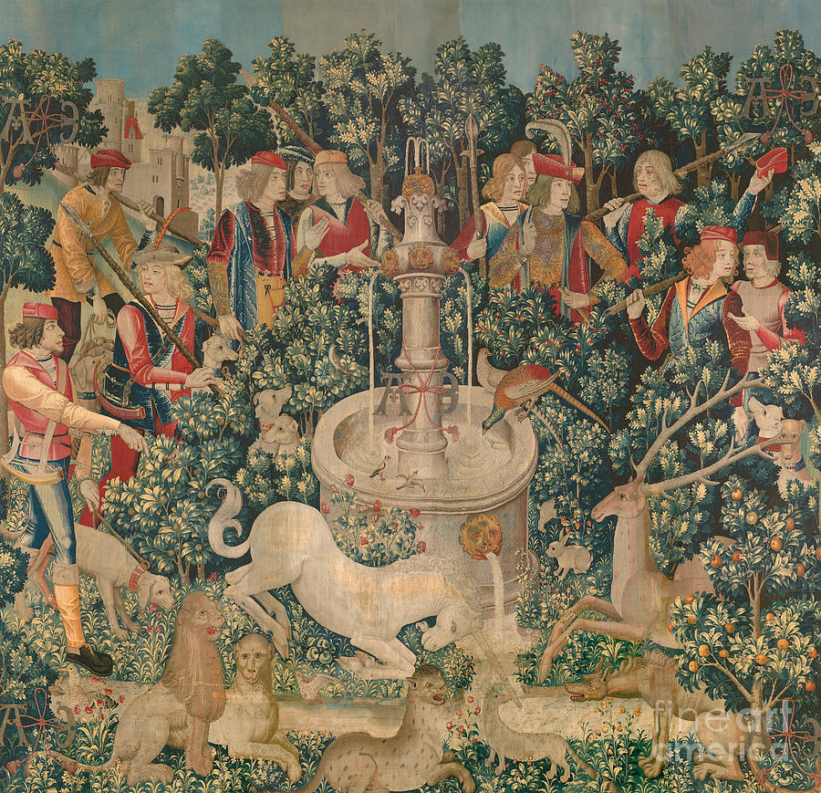 The Unicorn Is Found, 1500 Painting by Netherlandish School