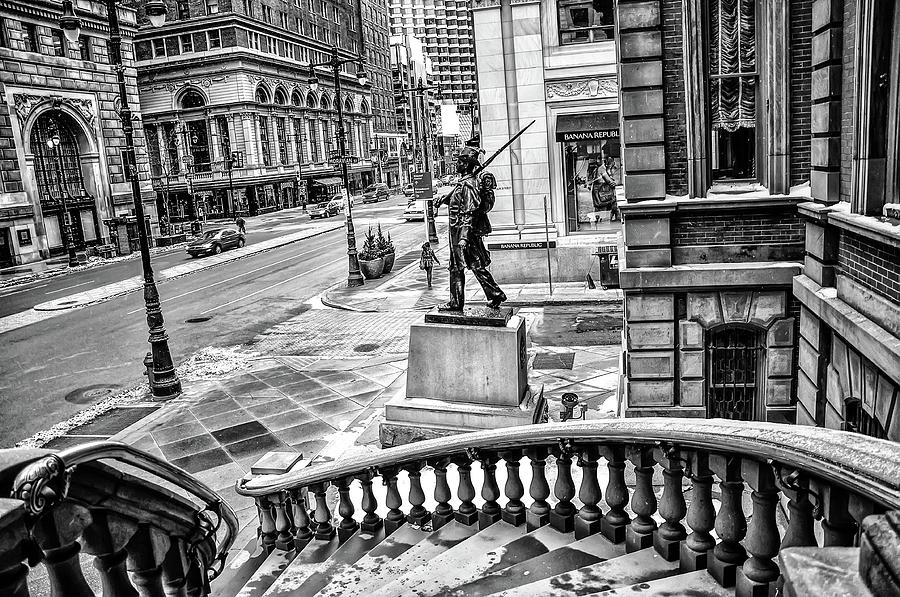 Philadelphia Photograph - The Union League of Philadelphia in Black and White by Bill Cannon