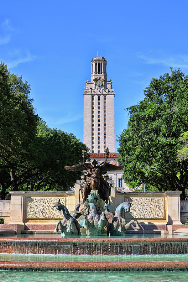 The University of Texas Tower # 5 - Austin T X Photograph by Allen Beatty