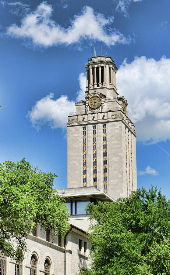 The University of Texas Tower - Austin T X Photograph by Allen Beatty