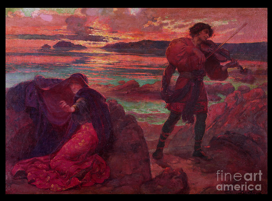 The Unrequited Minstrel Painting By Ella M Bedford Fine Art America