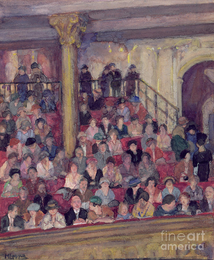 The Upper Circle Painting by Mabel F. Layng