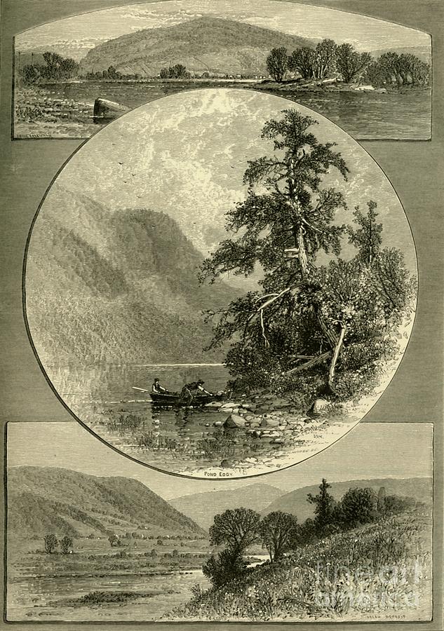 The Upper Delaware Drawing by Print Collector