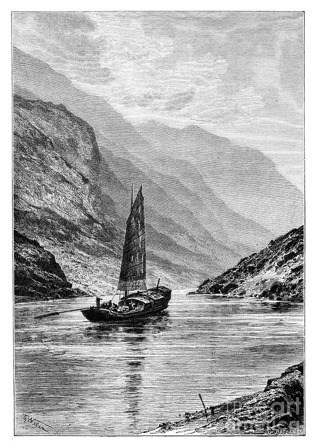 The Upper Yangtze River, China Drawing by Print Collector