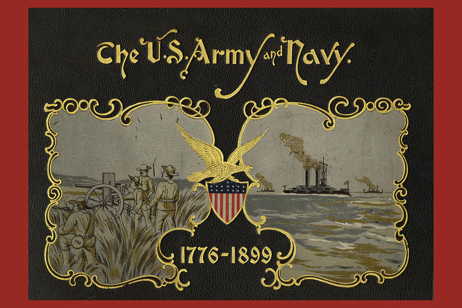 The U.S. Army and Navy 1776-1899 Painting by H.A. Ogden
