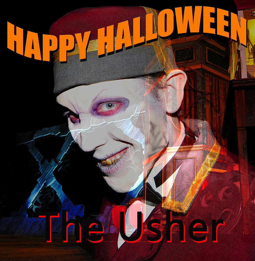 The Usher Halloween card A Photograph by David Lee Thompson