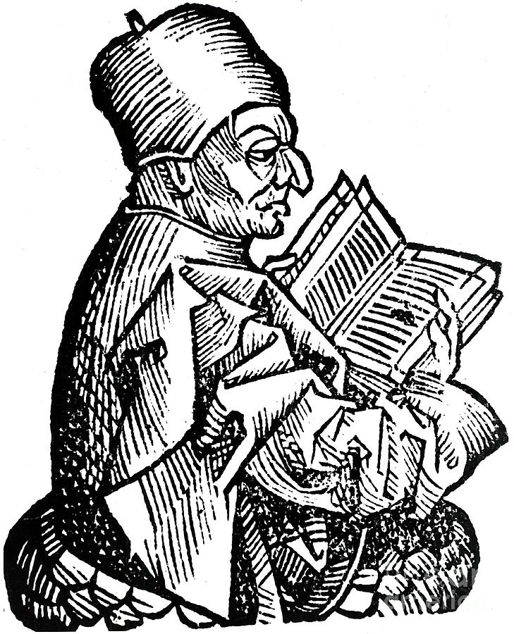 The Venerable Bede C673-735 Drawing by Print Collector