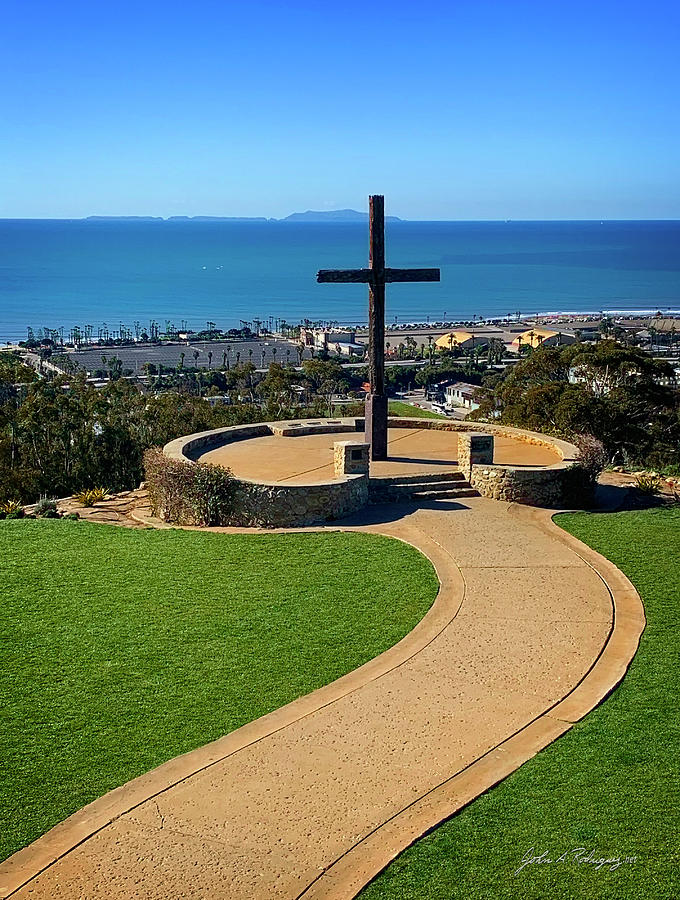 The Ventura, California Cross Photograph by John A Rodriguez