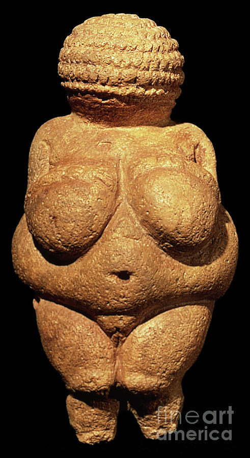 Prehistoric Photograph - The Venus Of Willendorf, Fertility Symbol, Pre-historic Sculpture by Unknown