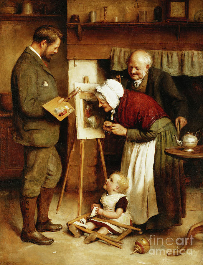 The Very Image, 1884 Painting by Joseph Clark