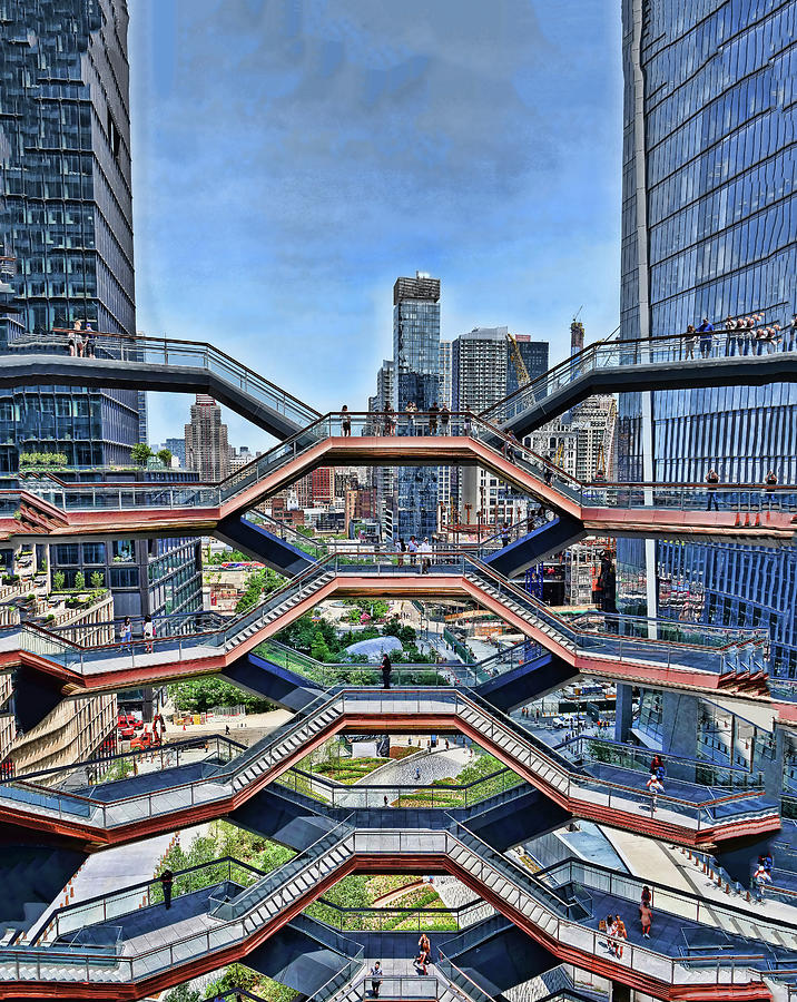 The Vessel - Hudson Yards # 11 - N Y C       Photograph by Allen Beatty