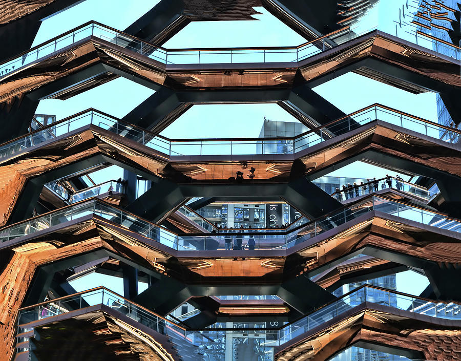 The Vessel - Hudson Yards # 4 - N Y C Photograph by Allen Beatty - Fine ...