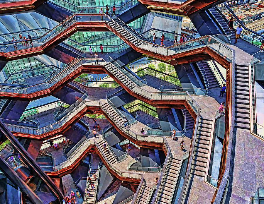 The Vessel - Hudson Yards # 6 - N Y C by Allen Beatty The Vessel - Hudson Yards # 6 - N Y C by Allen Beatty