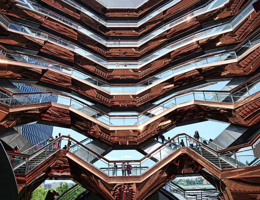 The Vessel - Hudson Yards # 7 - N Y C by Allen Beatty The Vessel - Hudson Yards # 7 - N Y C by Allen Beatty