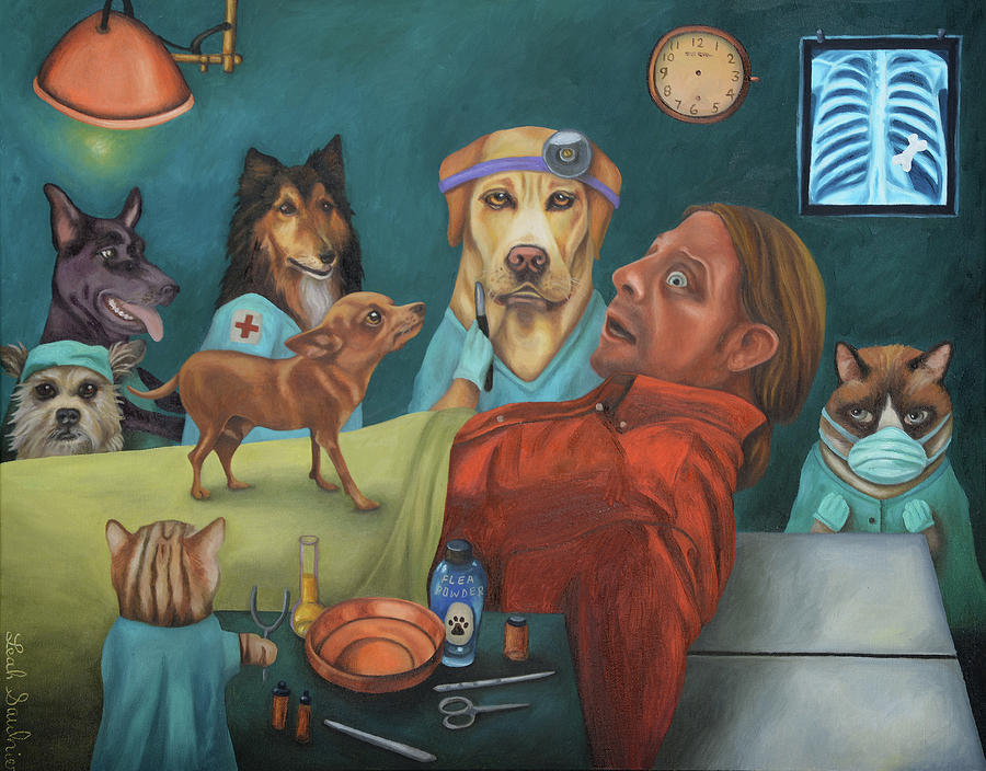 The Vets Worst Nightmare Painting by Leah Saulnier The Painting Maniac