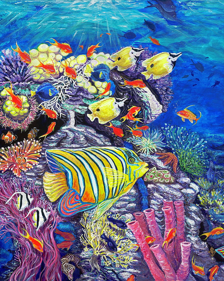 The Vibrant Sea Painting by Donna Yates | Fine Art America