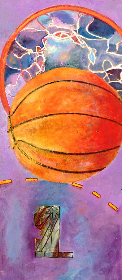 Basketball Painting - The Victory by Jean Maroquesne