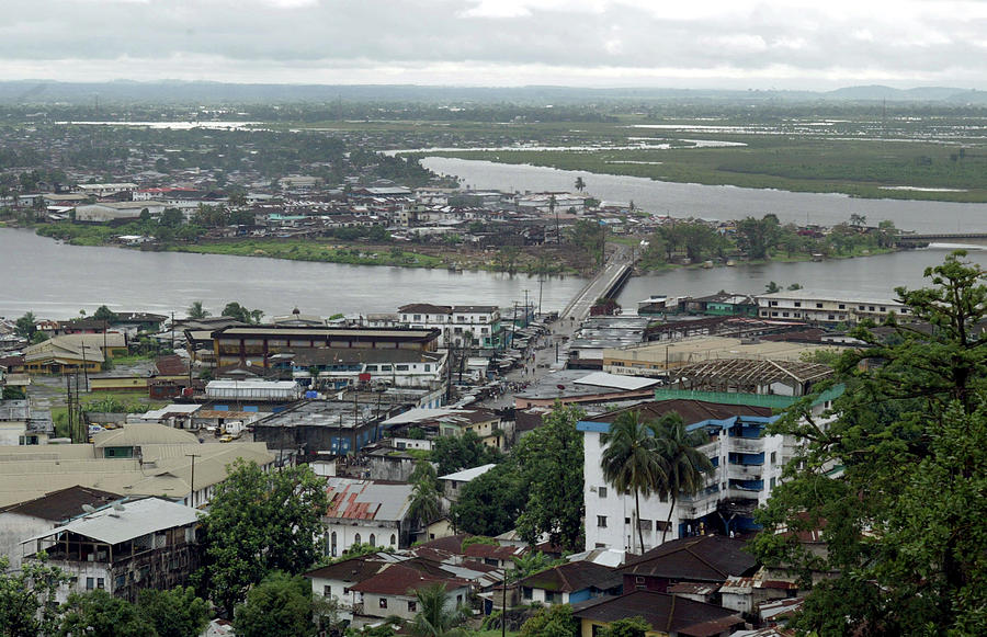 The View Of Monrovia Old Bridge That Photograph by Juda Ngwenya - Fine ...